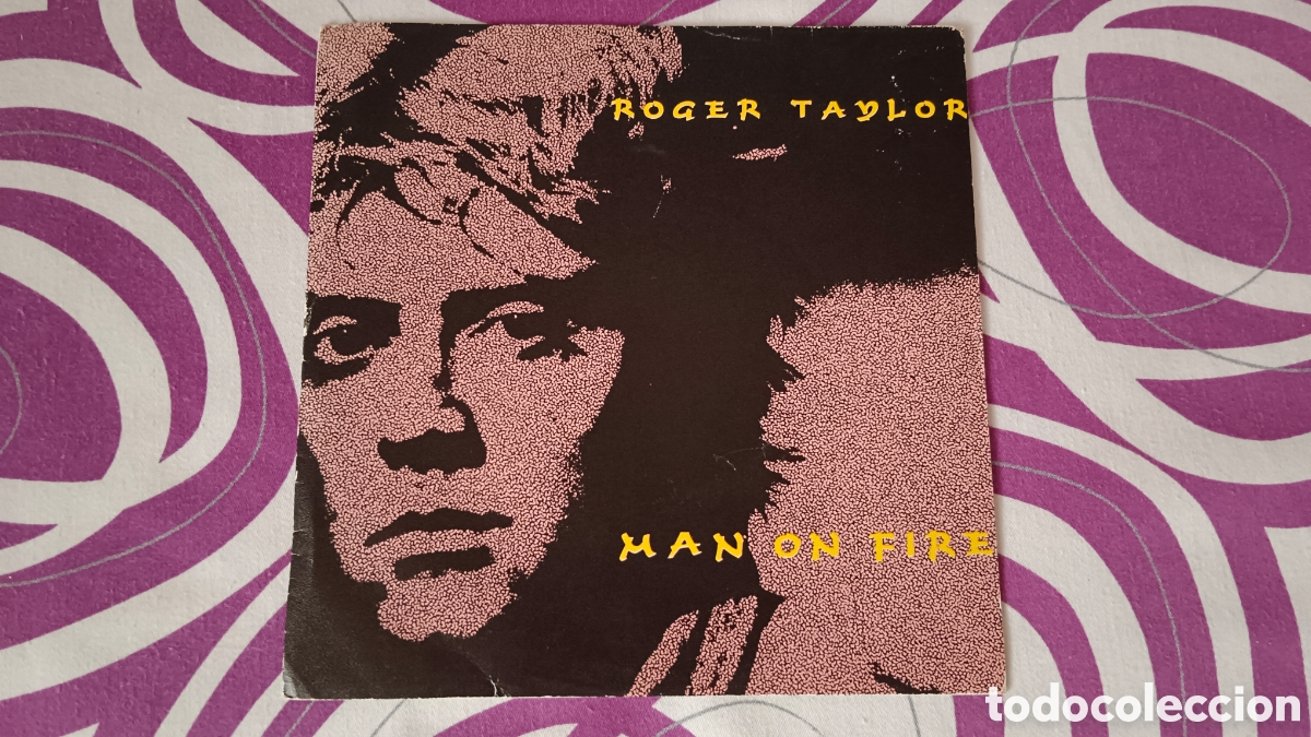Discos de vinilo: Roger Taylor &ndash; Man On Fire 7&rdquo; Single PROMO