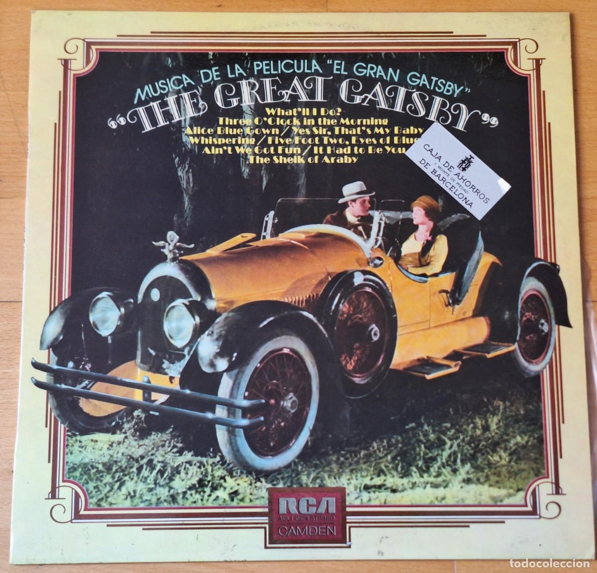 Discos de vinilo: MUSICA DE LA PELICULA EL GRAN GATSBY - DISCO VINILO LP - R.C.A. A&Ntilde;O 1974 - PERFECTO ESTADO