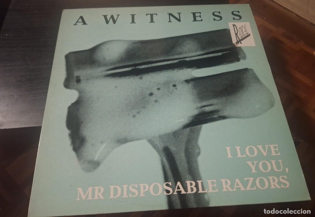 Discos de vinilo: A WITNESS - I LOVE YOU MR DISPOSABLE RAZORS 12&rdquo; MAXI UK VINYL DRIP 1989 - INDIE ROCK