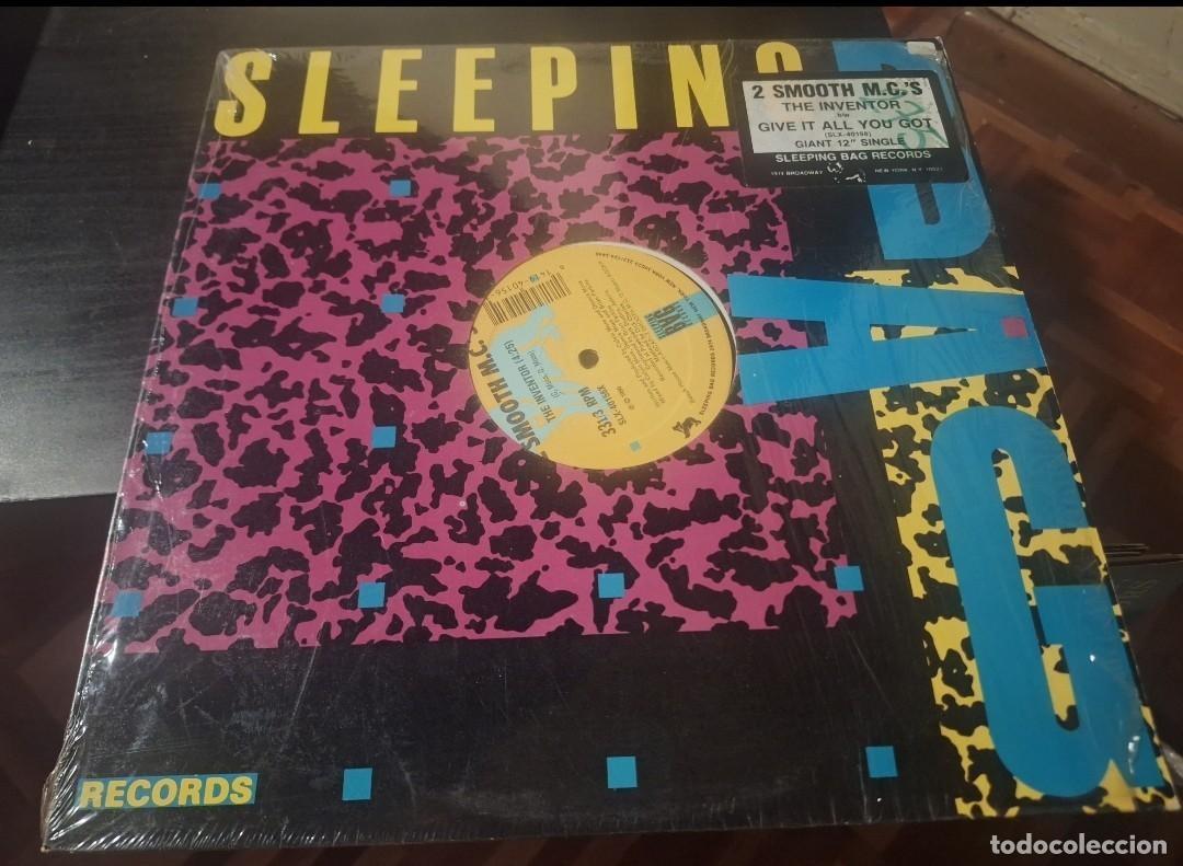 Discos de vinilo: 2 SMOOTH MC'S - THE INVENTOR 12&rdquo; MAXI USA SLEEPING BAG 1990 - HIP HOP