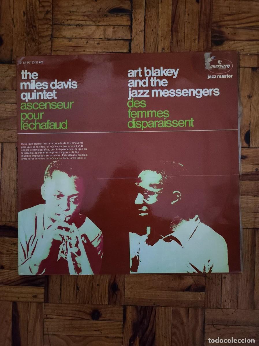 Discos de vinilo: Vinilo Jazz - Miles Davis & Art Blakey - Ascenseur / Des femmes - Ed. Espa&ntilde;a 1973