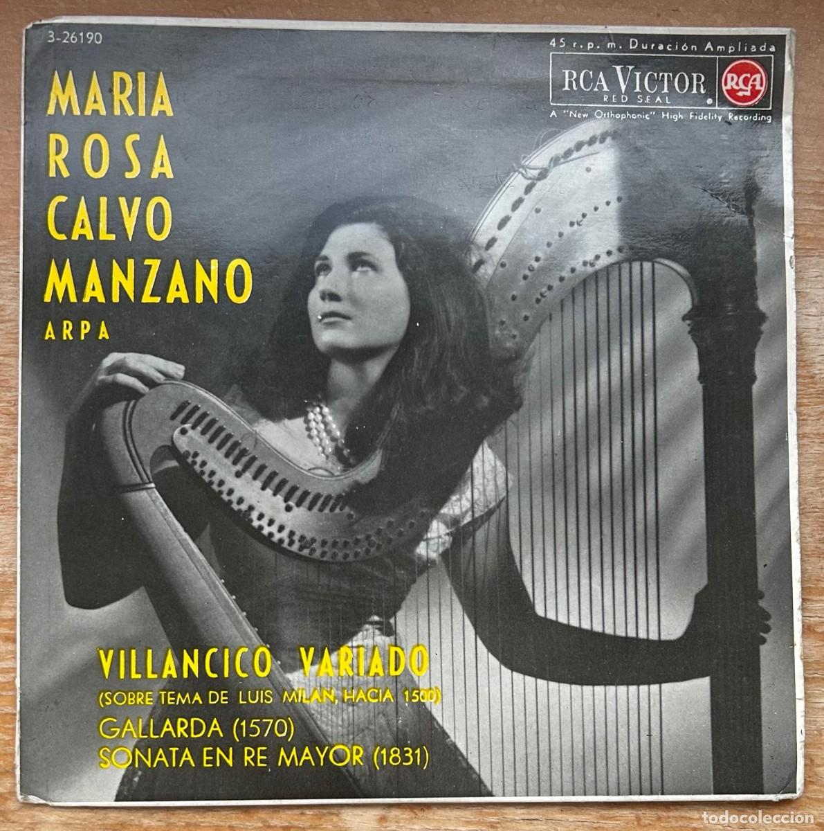 Discos de vinilo: MAR&Iacute;A ROSA CALVO MANZANO - ARPA - 1962