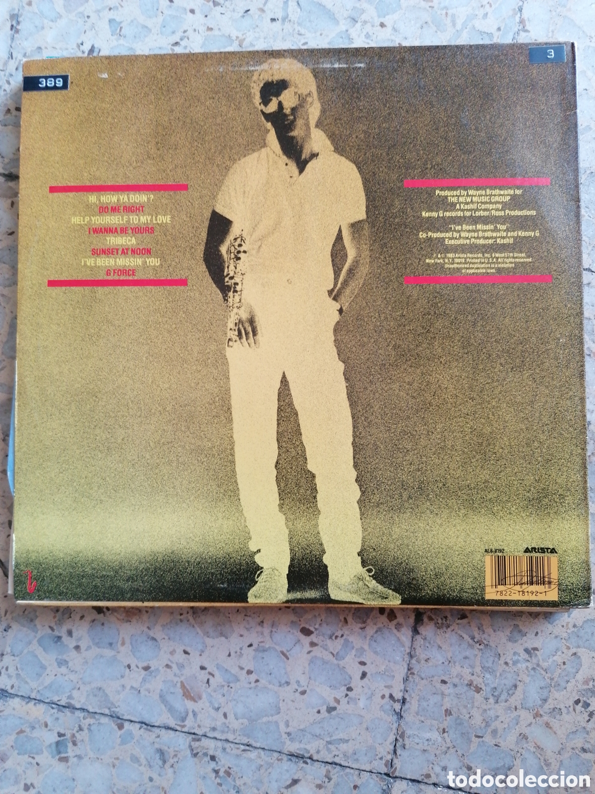 Discos de vinilo: LP KENNY G G FORCE 1983 USA - Foto 2