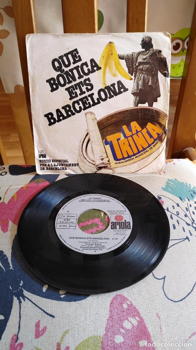 Discos de vinilo: LA TRINCA-SINGLE QUE BONICA ETS BARCELONA