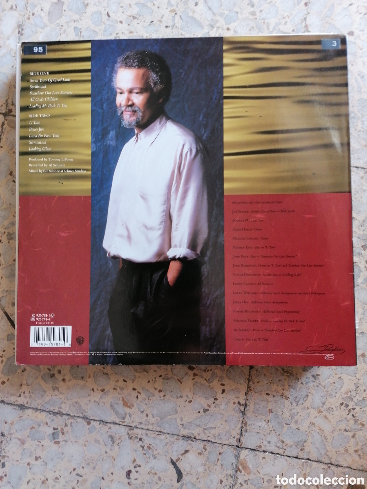 Discos de vinilo: LP JOE SAMPLE SPELLBOUND 1989 USA INSERT - Foto 2