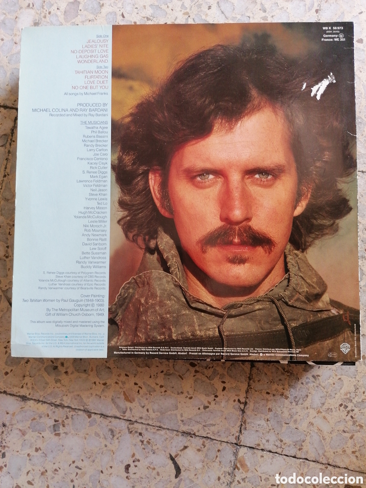 Discos de vinilo: LP MICHAEL FRANKS OBJECTS OF DESIRE 1982 USA INSERT - Foto 2