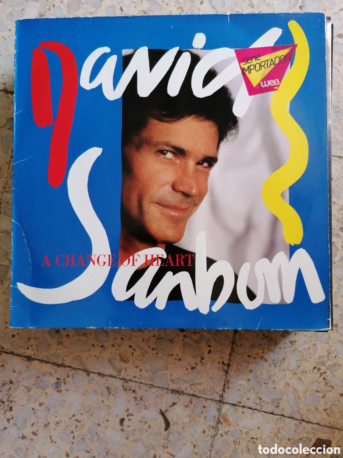 Discos de vinilo: LP DAVID SANBORN A CHANGE OF HEART 1987 USA INSERT