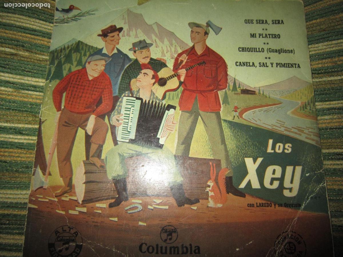 Discos de vinilo: LOS XEY - QUE SERA SERA EP - ORIGINAL ESPA&Ntilde;OL - COLUMBIA RECORDS A&Ntilde;OS 50 - MONOAURAL