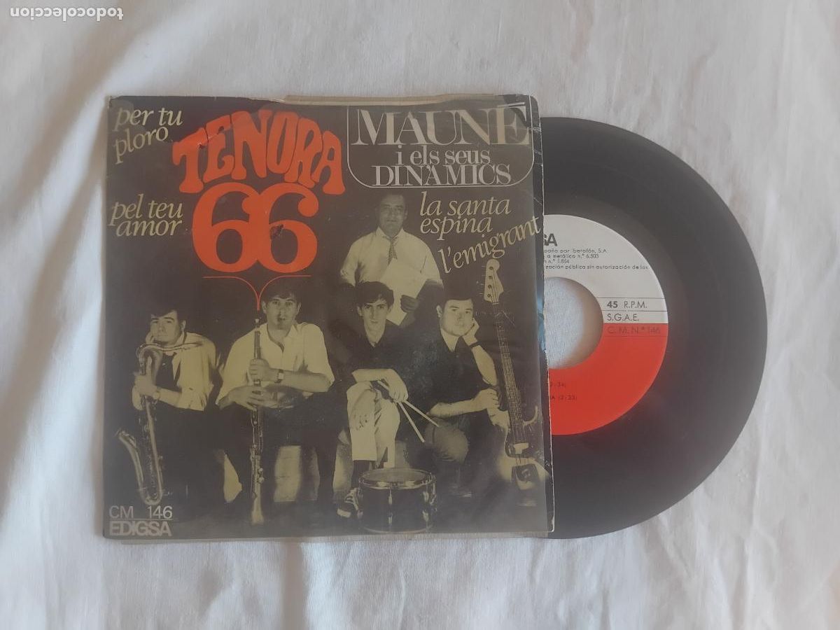 Vinyl records: MAUNE I ELS SEUS DINAMICS. PEL TEU AMOR + 3. EP EDIGSA 1966.