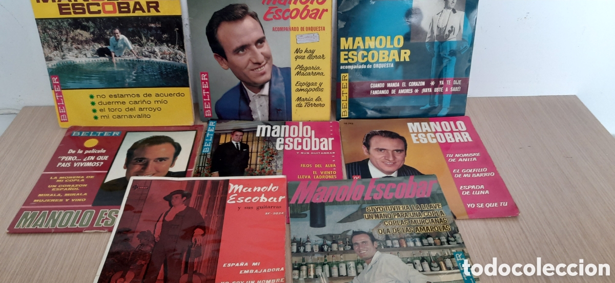 Vinyl records: 8 discos Esp de Manolo Escobar