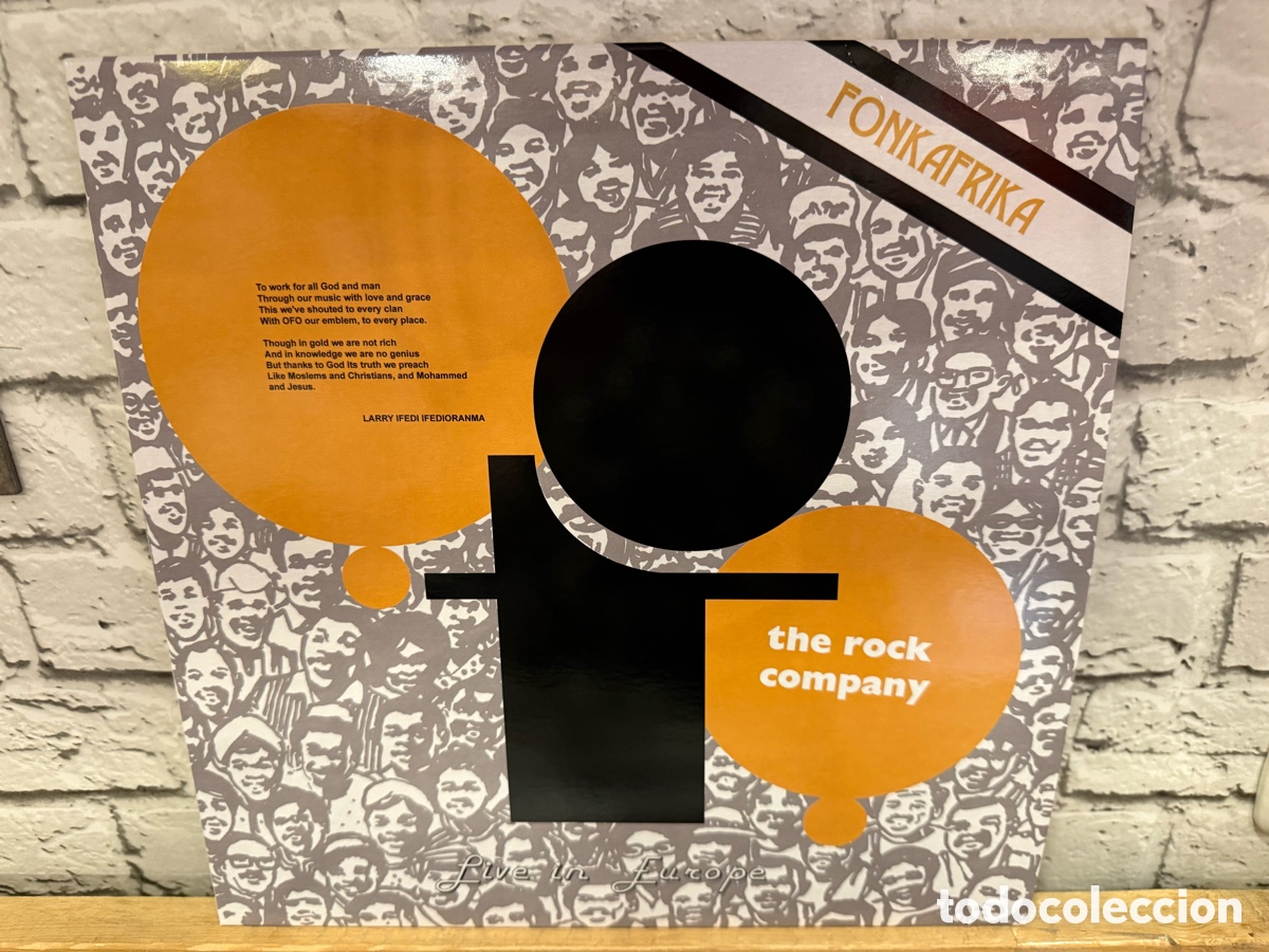Discos de vinilo: Ofo The Rock Company &ndash; Live In Europe - Fonk Afrika. Lp vinilo nuevo.