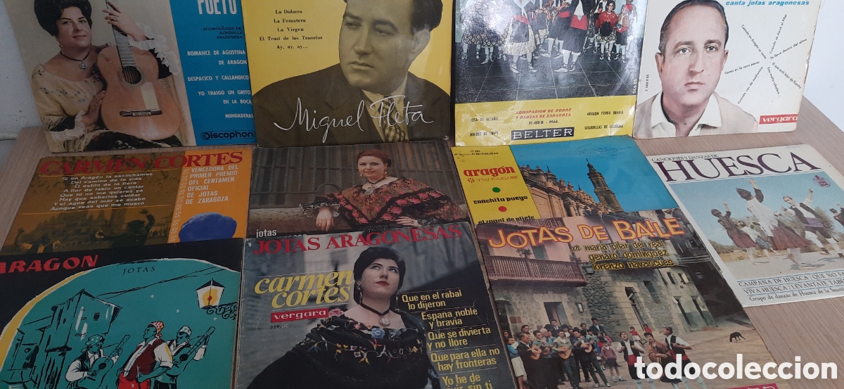 Discos de vinilo: 11 Discos jotas ARAGONESAS varios artistas