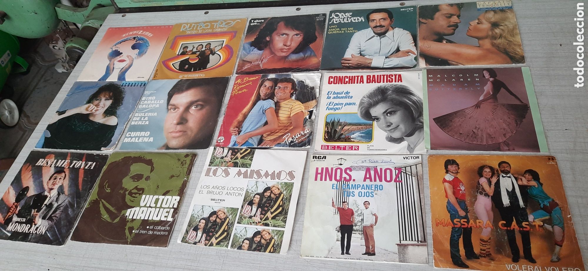Discos de vinilo: Gran lote de 51 singles varios epocas y estilos