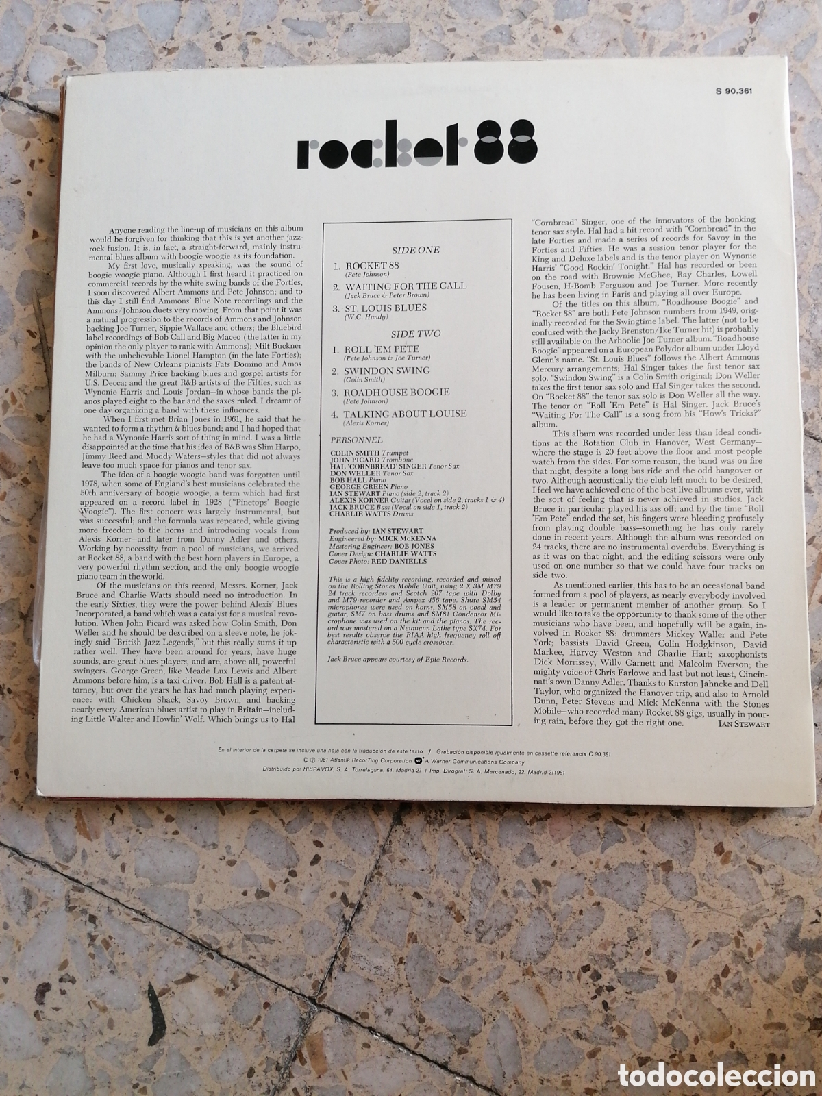 Discos de vinilo: LP ROCKET 88 1981 ESPA&Ntilde;A - Foto 2