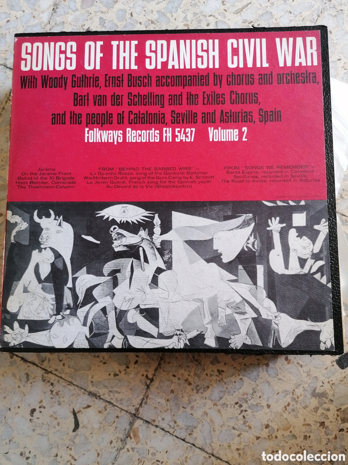 Discos de vinilo: LP SONG OF THE SPANISH CIVIL WAR VOL 2 1962 USA CON LIBRETO