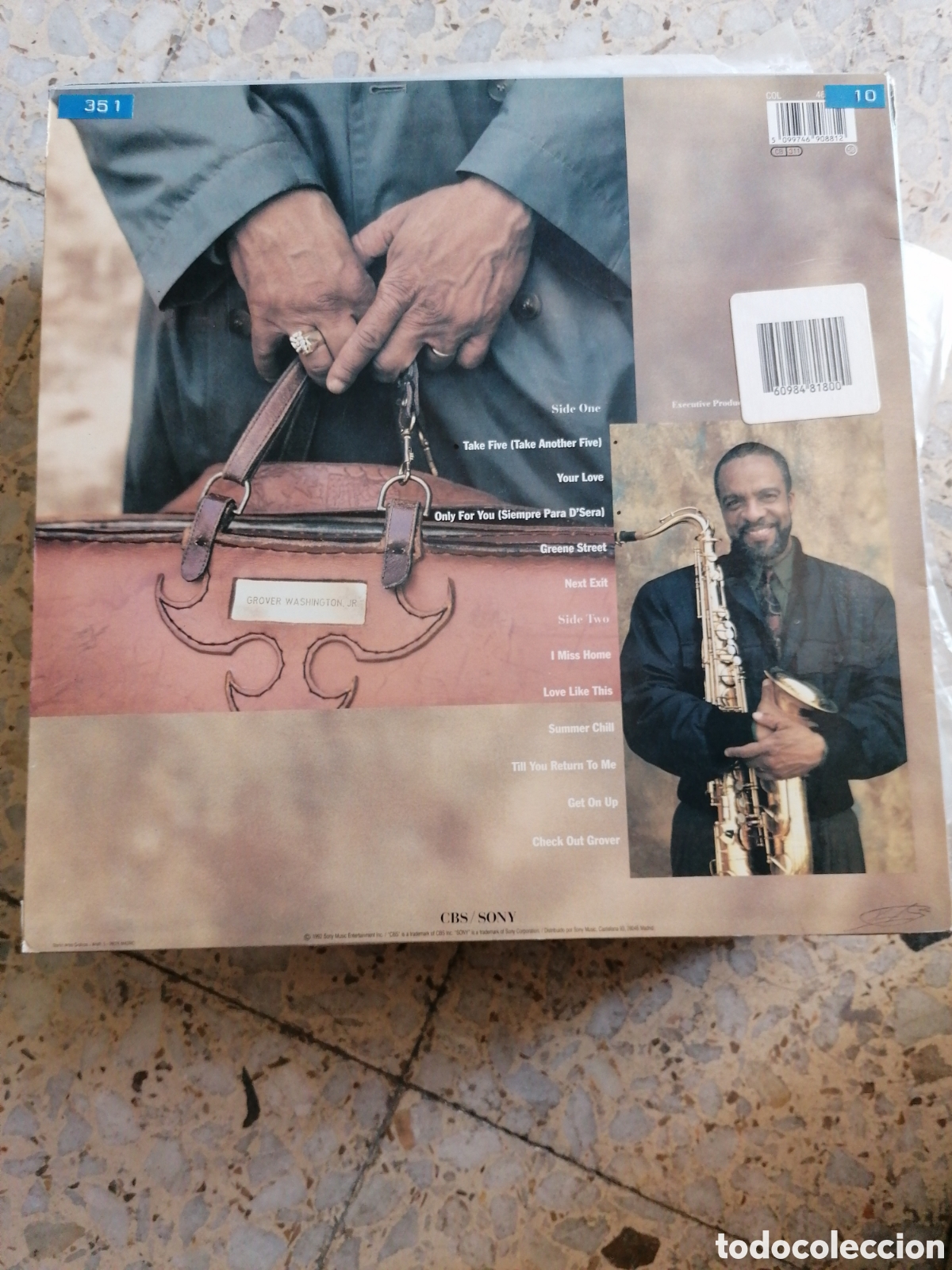 Discos de vinilo: LP GROVER WASHINGTON JR NEXT EXIT 1992 ESPA&Ntilde;A - Foto 2