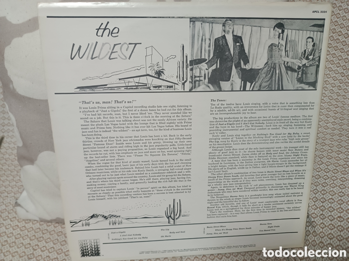 Discos de vinilo: Louis Prima The Wildest - Foto 2
