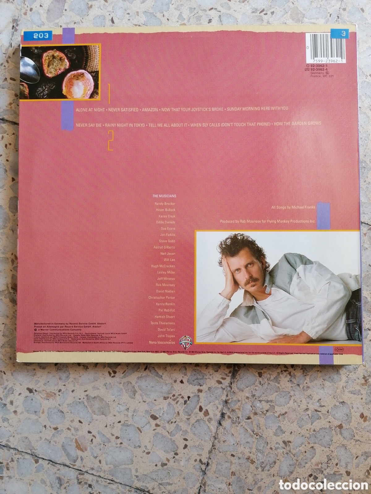 Discos de vinilo: LP MICHAEL FRANKS PASSION FRUIT 1983 USA - Foto 2
