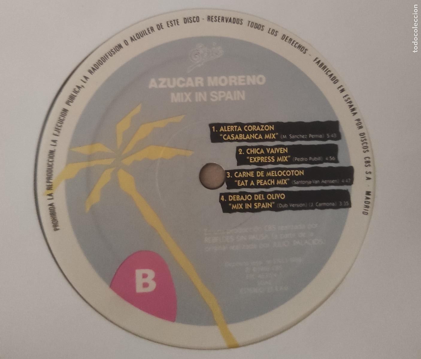 Discos de vinilo: AZUCAR MORENO Mix in Spain LP 1988 Epic MOVIDA POP REMIXES 8 CANCIONES-GENERIC COVER-