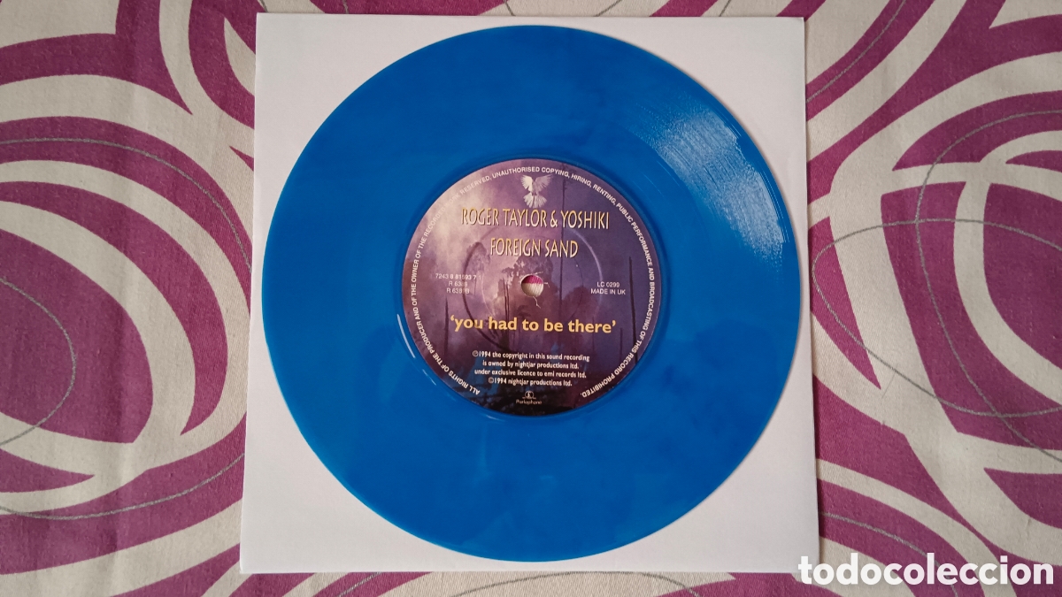 Discos de vinilo: Roger Taylor & Yoshiki &ndash; Foreign Sand 7&rdquo; NUMERADO - Foto 5