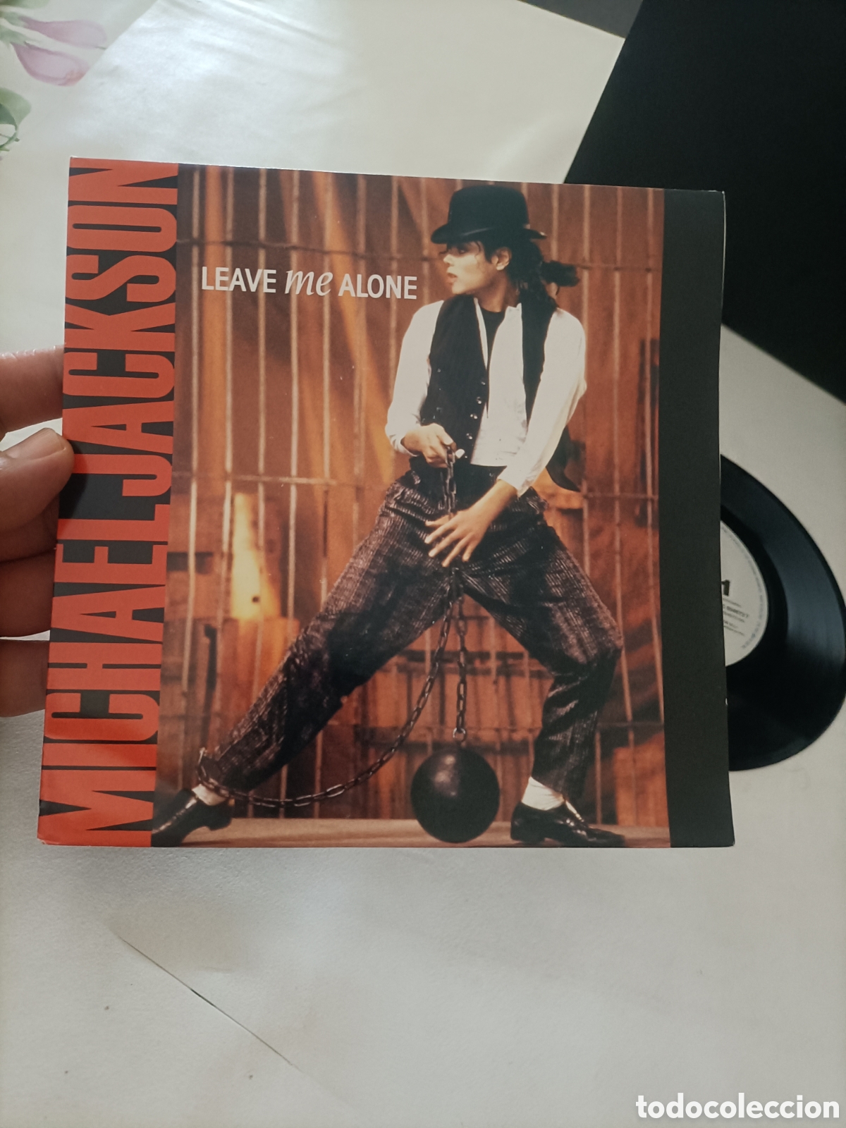 Discos de vinilo: Single 1989, Michael Jackson,Leave me Alone - Foto 8