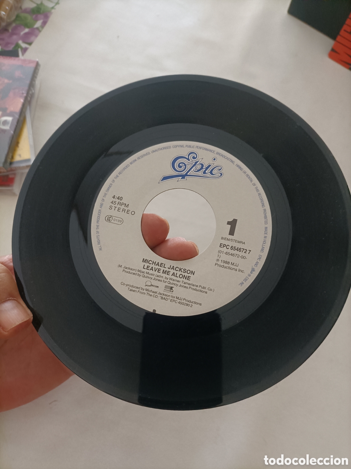 Discos de vinilo: Single 1989, Michael Jackson,Leave me Alone - Foto 10