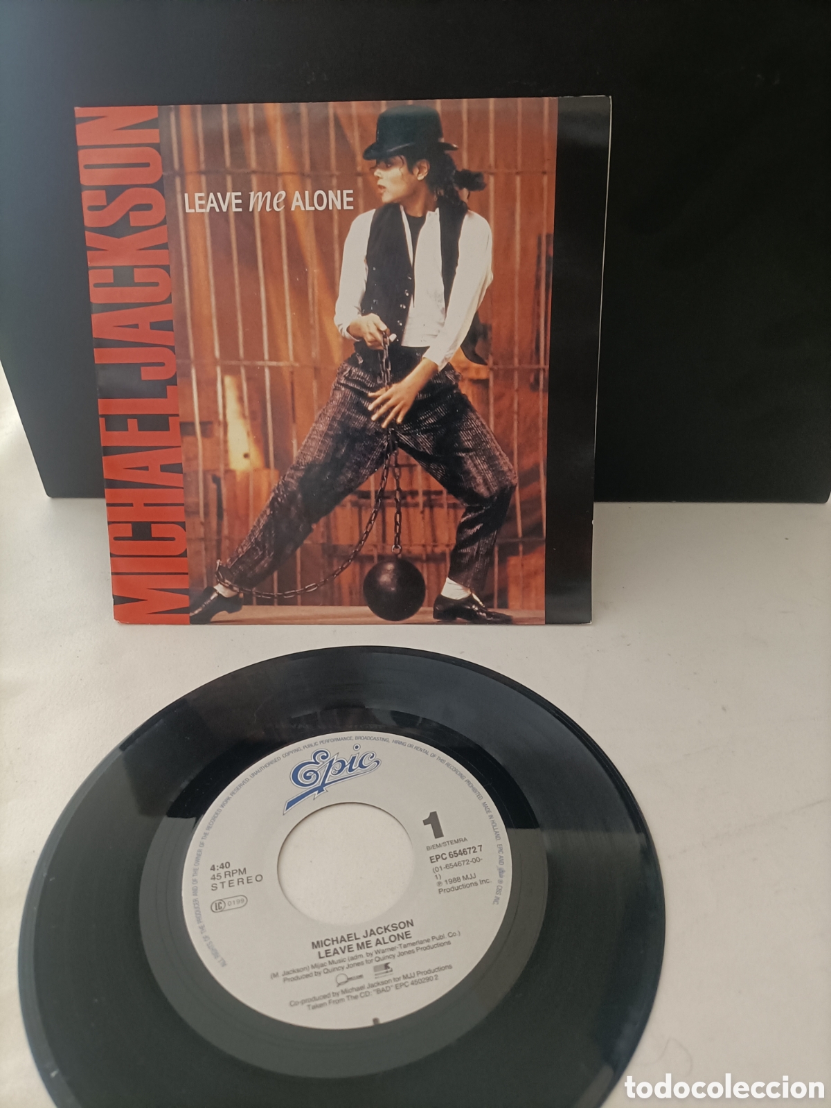 Discos de vinilo: Single 1989, Michael Jackson,Leave me Alone