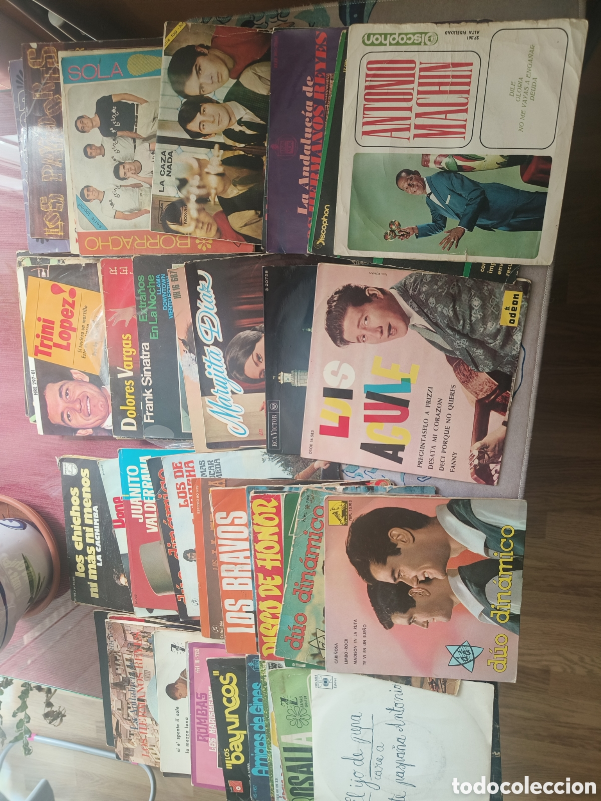 Discos de vinilo: Lote de 60 discos de vinilo Singles 45 RPM &ndash; M&uacute;sica Espa&ntilde;ola y Grandes &Eacute;xitos