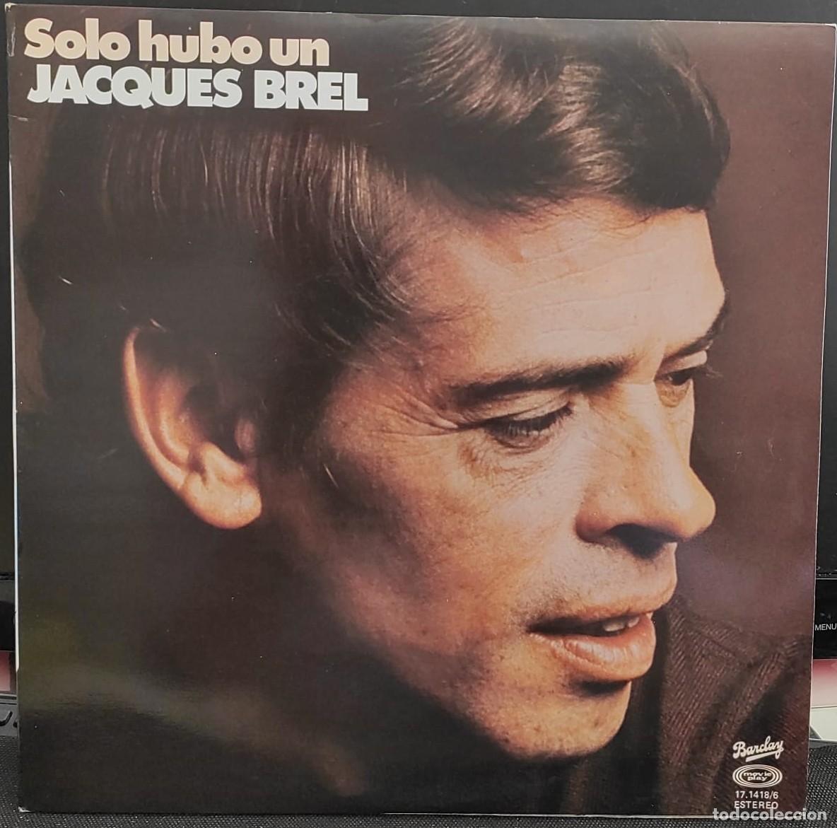 Discos de vinilo: LP Jacques Brel - Solo hubo un Jacques Brel (1978) Barclay | Impecable