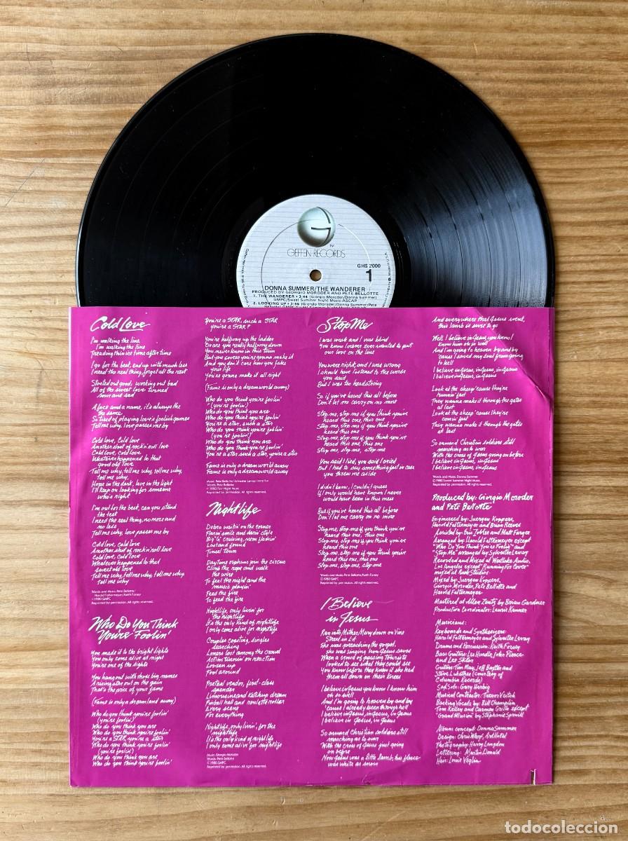 Discos de vinilo: Donna Summer - Wanderer. USA 1980 - Foto 3