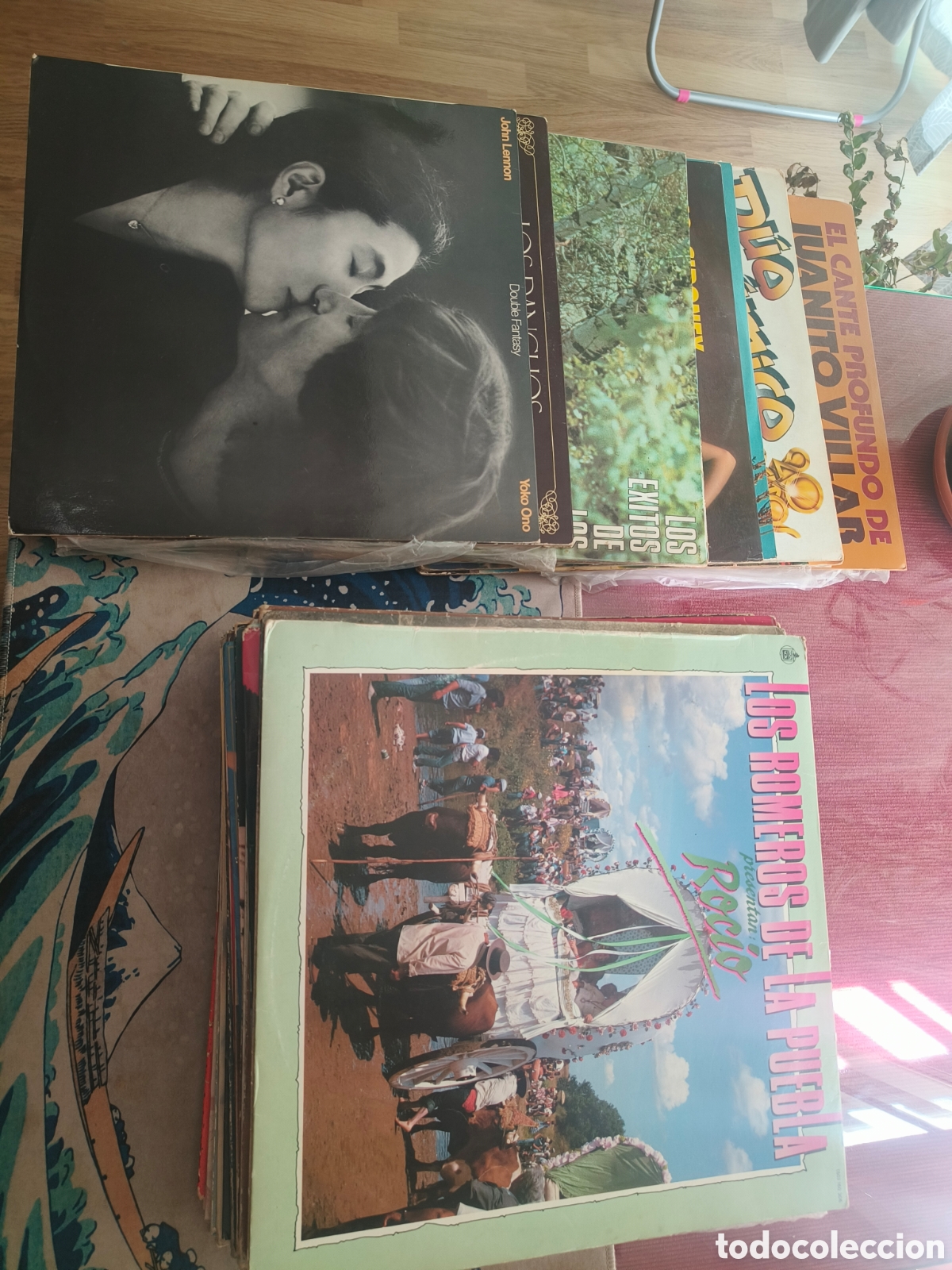 Discos de vinilo: Lote de 40 discos de vinilo LP y Singles &ndash; M&uacute;sica de los a&ntilde;os 70 y 80