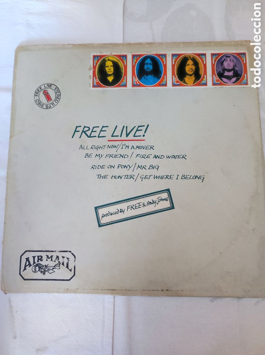 Discos de vinilo: FREE - FREE LIVE! (SOBRE) - Foto 1