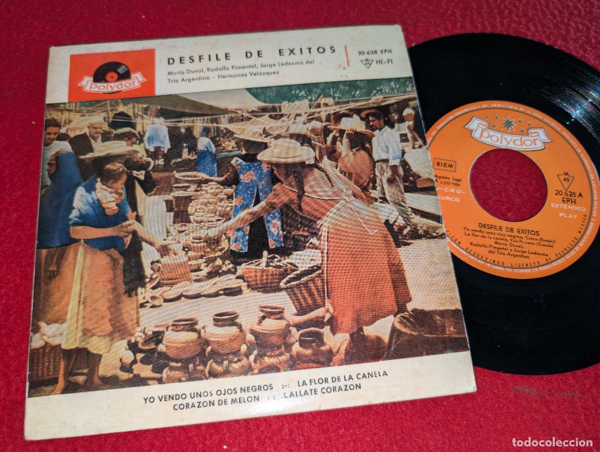 Discos de vinilo: TRIO ARGENTINO + HMNAS VELAZQUEZ ++ DUVAL EP 7'' 1959 Polydor ESPA&Ntilde;A SPAIN