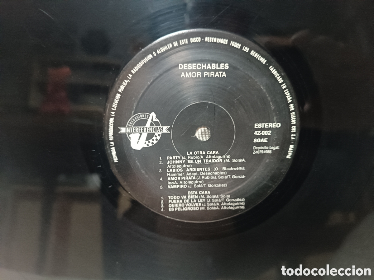 Discos de vinilo: Desechables Amor Pirata - Foto 4