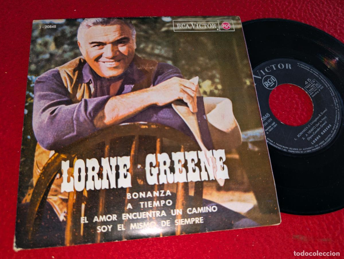 Discos de vinilo: LORNE GREENE Bonanza OST BSO A tiempo +2 EP 7'' 1964 RCA Victor ESPA&Ntilde;A SPAIN
