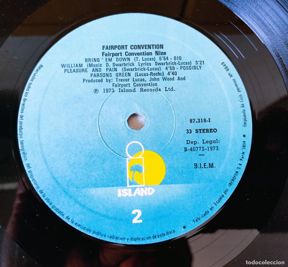 Discos de vinilo: DISCO LP FAIRPORT CONVENTION NINE - Foto 7