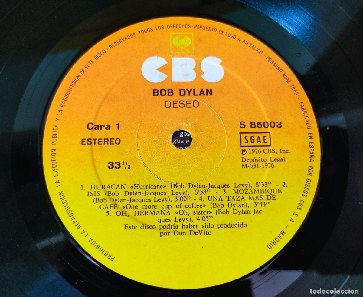 Discos de vinilo: DISCO LP BOB DYLAN DESIRE - Foto 4