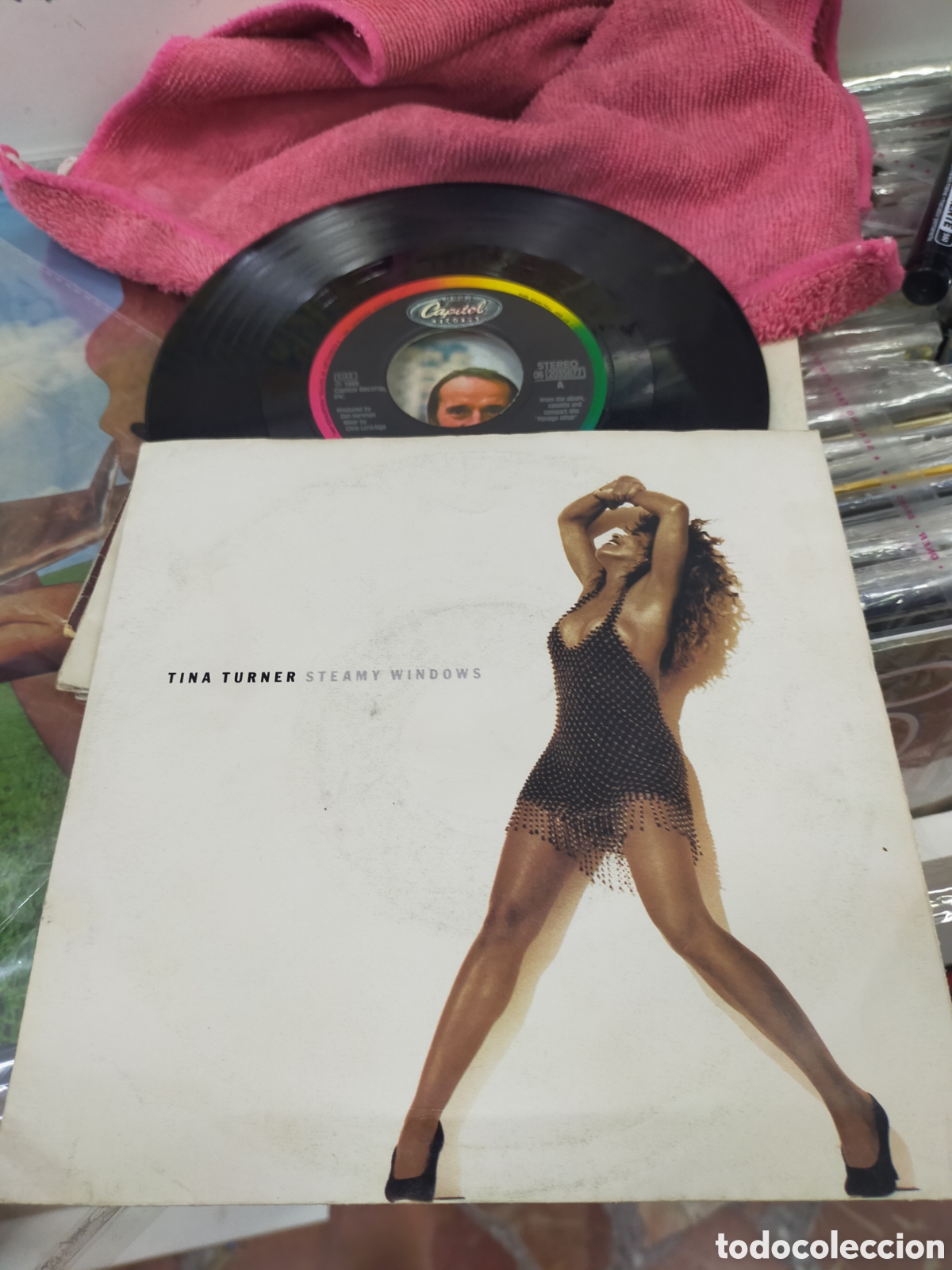 Discos de vinilo: Tina Turner single steamy Windows Italia 1989