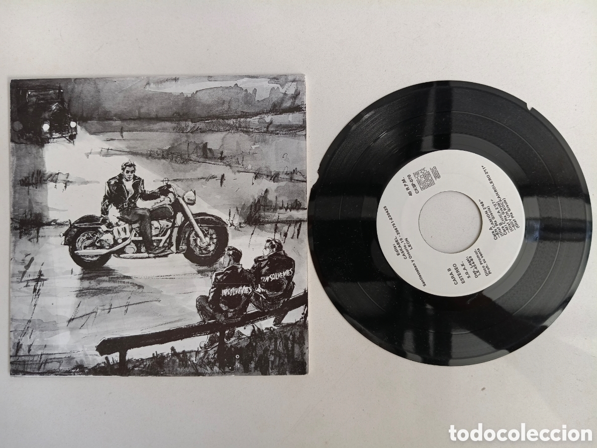 Discos de vinilo: OLAF Y LOS INSOLVENTES - En Camion + 2 - EP P.I.G.S. 1989 // LEONESES NEO ROCKABILLY PLA GRACIA LEON