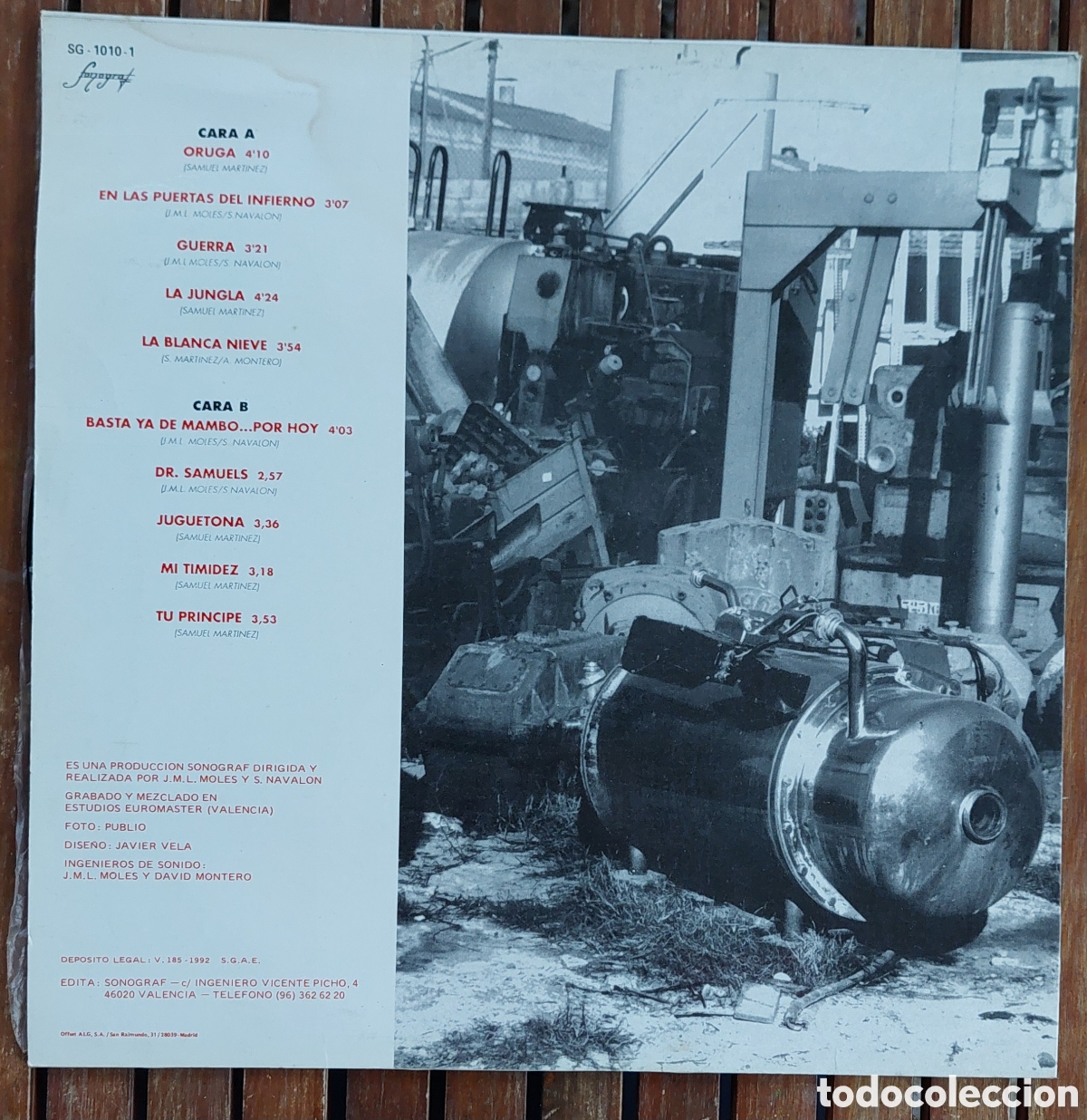 Discos de vinilo: Dr. Samuels Lp Sonograf 1992 - Foto 2