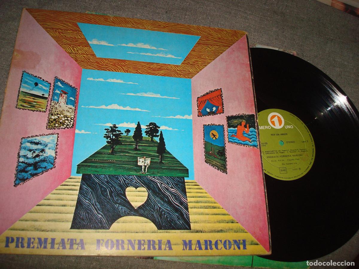 Discos de vinilo: PREMIATA FORNERIA MARCONI. PER UN AMICO. NUMERO UNO, 1972. EDC. ITALY. PORTADA ABIERTA (#)