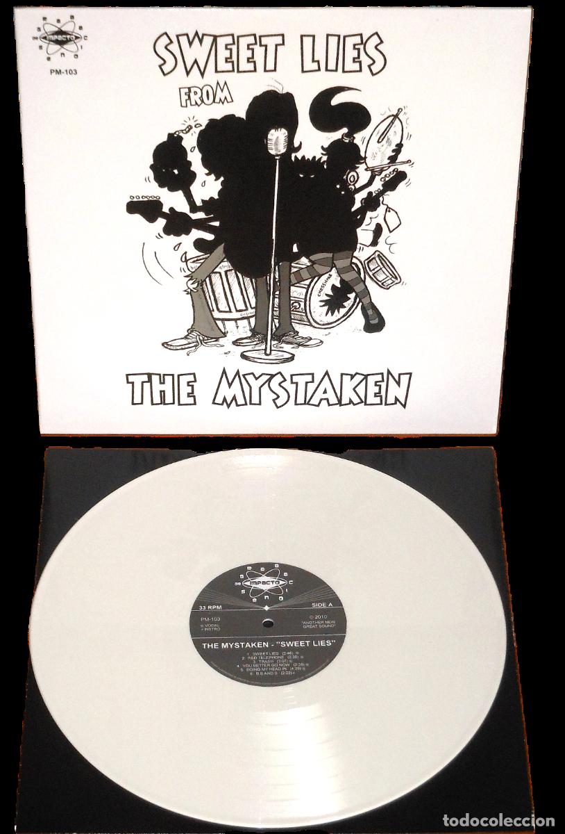 Discos de vinilo: The Mystaken Sweet Lies from the Mystaken 2010 LP White Vinyl Limited Numbered Garage Rock
