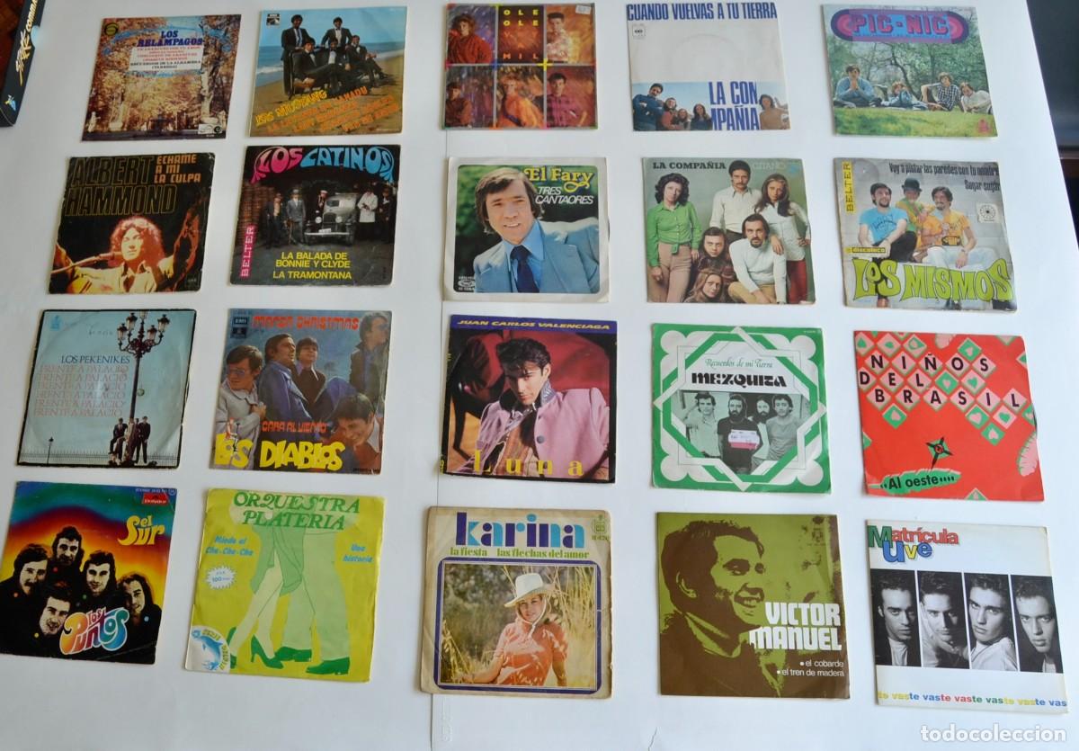 Discos de vinilo: Lote oferta de 20 singles de grupos espa&ntilde;oles. A&ntilde;os 70-80&acute;s. Buen estado general