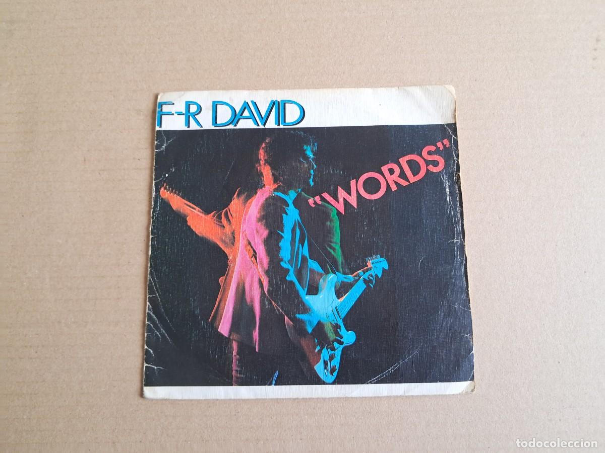 Discos de vinilo: FR DAVID - WORDS SINGLE 1982 EDICION ESPA&Ntilde;OLA