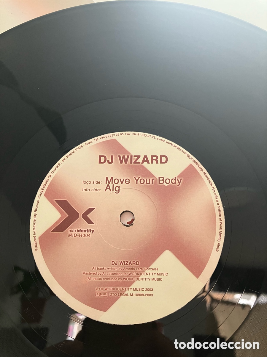 Discos de vinilo: Dj Wizard - Move Your Body - Foto 6