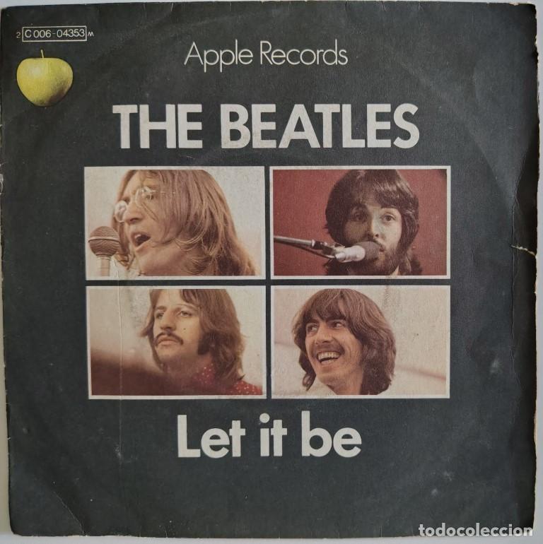 Discos de vinilo: The Beatles. Let it be/ You know my name (look up the number). Apple France 1970 single muy buen est