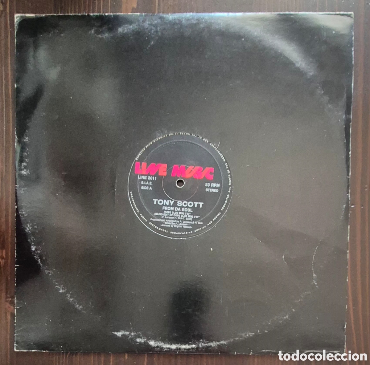 Discos de vinilo: MAXI - TONY SCOTT - FROM DA SOUL - 1991 ITALIA (HIP-HOUSE)