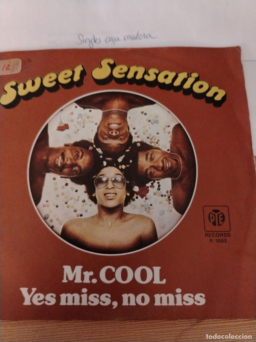 Discos de vinilo: Single vinilo sweet sensation Mr cool yes miss no miss