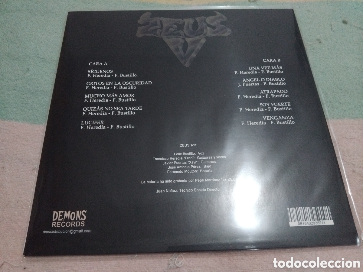Discos de vinilo: ZEUS (VINILO ) REDICION AGOTADA - Foto 2