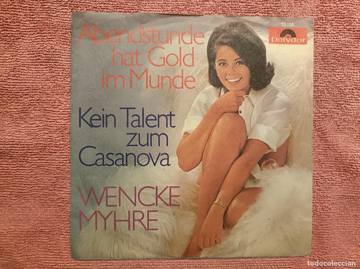 Discos de vinilo: Wencke Myhre - Kein talent zum Casanova / Abendstunde hat gold im munde - Single sello Polydor